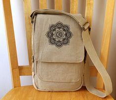 Mandala Tech Bag Small Purse Crossbody Shoulder Bag Beige Tote Satchel With Cell Phone Pocket, Beige Satchel Shoulder Bag With Cell Phone Pocket, Beige Backpack Shoulder Bag With Cell Phone Pocket, Beige Shoulder Bag Backpack With Cell Phone Pocket, Tech Bag, Small Crossbody Purse, Purse Crossbody, Small Purse, Messenger Bags