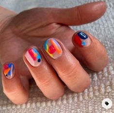 Splodge Nails, Plum Nails, Hard Nails, Colorful Nail Art, Nail Time, Colorful Nail, Trendy Nail Art Designs, Polish Ideas