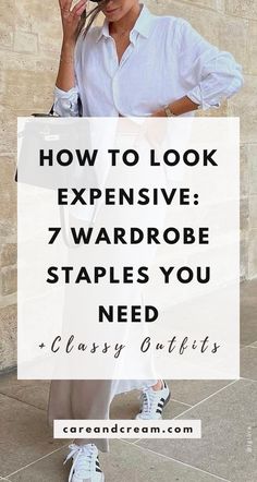 Discover 7 fashion staples for women to effortlessly achieve an expensive look. Learn how to look expensive with elegant classy outfits and simple fashion tips to look elegant. Embrace the quiet luxury aesthetic and get styling tips and tricks to elevate your style for a high-value woman style look!