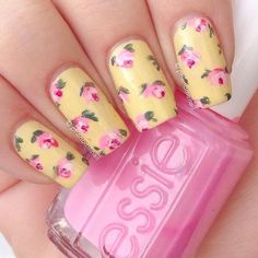 18 Vintage Floral Nail Designs You Will Love Styles Weekly Nail Art Flower, Rose Nail Art, Vintage Nails, New Nail Designs, Rose Nails, Best Nail Art Designs