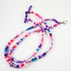 - Handmade Beaded Cellphone Strap- Wear it as a crossbody, necklace or around the wrist. Also great for badges :)- Customizable & Made to Order  One-of-a-kind, made-to-order, each lanyard is unique! Actual product may have slightly different bead combinations!    Material: Acrylic pony beads, crystals, & shape Handmade Pink Beaded Lanyards, Adjustable Beaded Chain Lanyard For Gift, Adjustable Beaded Chain Necklace For Everyday, Pink Round Beads Necklace For Personal Use, Bead Combinations, Phone Attachment, Cellphone Strap, Pony Beads, Wear It