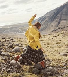 Shopbop on Instagram: “Skipping into the holiday week like 🏃‍♀️” Yellow Blonde, Buy Skirts, Plaid Skirts, Jeffrey Campbell