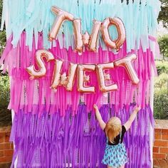 10 Two-Year-Old Birthday Party Ideas for Toddler Girls - Everyday She Moms Rose Gold Letter Balloons, Gold Letter Balloons, Popsicle Party, Donut Birthday Parties, 2nd Birthday Party, Two Sweet, Icing On The Cake