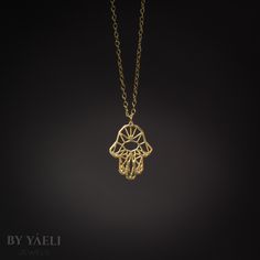 Hamsa necklace – Dainty geometric hamsa necklace, The ultimate accessory to celebrate the Jewish tradition , it makes for the perfect Hanukkah gift for mom or sister, or a gift to any of your loved ones. A gift that everyone will be delighted to get! ★ Comes in our signature box, ready for gift giving. ... Hamsa Necklace Gold, Protective Charms, Jewelry Design Studio, Hamsa Jewelry, Gold Hamsa, Hamsa Pendant, Jewish Jewelry, Hamsa Necklace, Hand Necklace