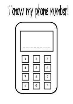 a black and white drawing of a calculator with the words i know my phone number