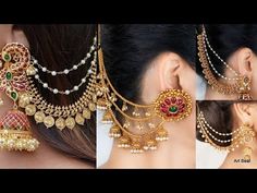 Mattal Designs Gold, Champasaralu Designs Gold, Maatilu Designs Gold, Ear Matilu Gold, Champaswaralu Designs, Matilu Designs Gold, Gold Matilu, Ear Accessories Jewelry