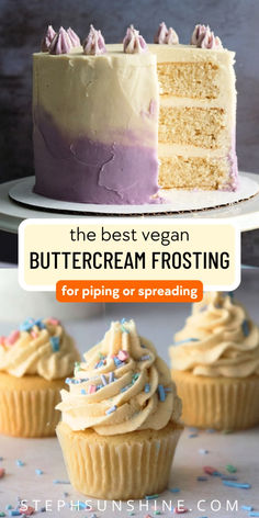 the best vegan buttercream frosting for piping or spreading