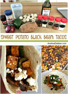 sweet potato black bean tacos are an easy and healthy meal for the whole family