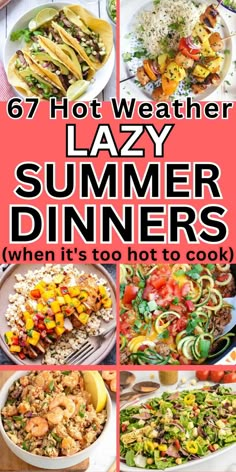 No cook dinner ideas summer Cheap Dinner Ideas, Healthy Summer Dinners