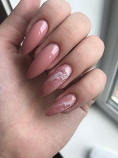 Marble Pink Nails, Pink Marble Nails, Marble Pink, Fall Acrylic Nails, Her Nails, Almond Acrylic Nails, Nails Only