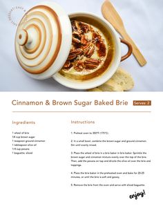 Cooking Recipes | Wild Eye Designs Baked Brie, Easy Fall, 2 Ingredients, Ground Cinnamon, Brie