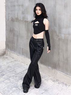 This price is for a pair of pants only, others are not included. SizeSMLWaist646872Full Length101102103 Black High Waist, Flared Pants, Pair Of Pants, Flare Pants, Design Studio, High Waist, High Waisted, Chain, Pants