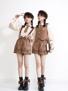 Detective Outfit, Ouji Fashion, Waistcoat Fashion, Dream Fashion, Lolita Outfits, Vestidos Vintage, J Fashion, Kawaii Clothes, Really Cute Outfits