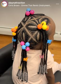 Half Up Down Braided Hairstyles Kids, Braided Hairstyles For Kids With Beads, Little Mixed Girl Hairstyles Braids With Beads, Toddler Braid Styles With Beads, Toddler Hairstyles Girl Black Braids, 2 Braided Ponytails For Kids, Ponytail Braids For Kids, Kids Dreads Hairstyles, Cute Hairstyles For Black Kids