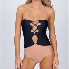 Acacia Swimwear Bronx One Piece In Storm/Naked. Only Worn Once. Size Xs/P Swimwear Black, Acacia Swimwear, Black Swimwear, Bronx, Black Cream, Womens Swim, One Piece, Cream, Women Shopping