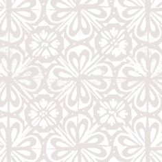 a white and gray wallpaper with an intricate design