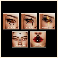 an image of eyeshadps for different types of eyes and browstyles, with text reading eyeliner 2