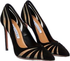 Aquazzura Shoes, Toe Designs, Black Pumps, Love A, Bag Making, Labor, Of Love, Stiletto Heels, Pumps