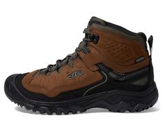 Men's KEEN Targhee IV Mid WP | Zappos.com Brown Slip-resistant Walking Shoes For Hiking, Slip-resistant Synthetic Waterproof Boots For Outdoor, Breathable Brown Walking Shoes With Round Toe, Brown Breathable Walking Shoes With Round Toe, Comfortable High-top Walking Shoes For Outdoor, Breathable Brown Walking Shoes, Lightweight Comfortable Walking Shoes For Outdoor, Comfortable Lightweight Walking Shoes For Outdoor, Breathable Lace-up Leather Boots