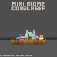 an image of a computer game with the title'mini - biome coral reef '