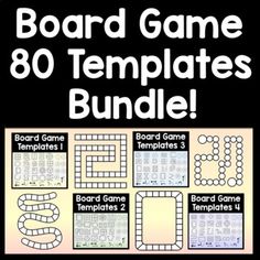 the board game templates bundle for kids