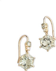 Elegant Green Earrings With Rose Cut Diamonds, Yellow Gold Green Amethyst Jewelry For Wedding, Green Sapphire, Diamond Drops, Green Amethyst, Drop Earring, Diamond Drop Earrings, 4 Inch, Sapphire