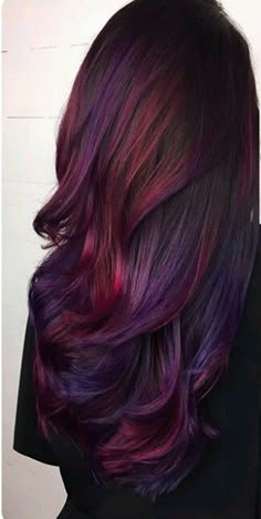 Dark Purple Hair Color, Dark Purple Hair, Hair Color Purple, Trendy Hair Color, Red Hair Color, Cool Hair Color, Hair Color Trends, Clip In Hair Extensions