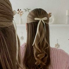 Girly Hairstyles, Bow Hairstyle, Ribbon Hairstyle