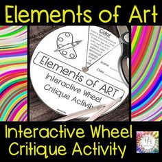 the elements of art interactive wheel and creative activity