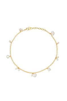 A minimal anklet, with maximum impact. Handcrafted in LA, it’s defined by all over lustrous pearls — a soft stone perfect for any occasion. Your cut-off jeans and midi skirts just found their match. Expected shipping in 1-2 business days when in stock (5-7 when out of stock). Minimal Anklet, Pearl Anklet, Cut Off Jeans, Midi Skirts, Cut Off, Anklets, Gold Filled, Midi Skirt, Coco