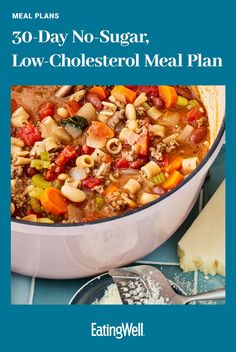 In this 30-day no-sugar-added meal plan for beginners, we map out a month of simple meals and snacks tailored to lower cholesterol. Give it a try. #healthymealplans #healthyrecipes #mealplan #mealplanideas #mealplanning #mealprep #cholesterol#healthycholesterol#recipesforhealthycholesterol#highcholesterol#howtolowercholesterol Dinners For High Cholesterol, Cholestoral Lowering Recipes, Lunch To Lower Cholesterol, Meals That Help Lower Cholesterol, Meal Plans To Lower Cholesterol, Low Cholesterol Shopping List, Lower Cholesterol Meal Plan