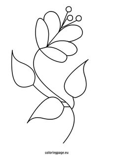 the outline of a flower on a white background