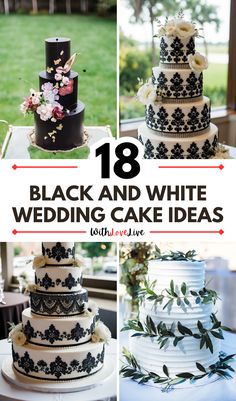 Chic and timeless, black and white wedding cakes are a classic choice! 🖤🎂 Explore these elegant designs that combine modern flair with classic beauty. Whether you’re going for bold patterns or subtle accents, you’ll find the perfect cake idea here. Save this pin for your wedding inspiration! 📌✨ Bold Patterns, Elegant Designs, Classic Beauty, White Wedding, Elegant Design