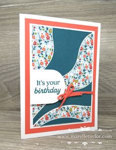 a handmade birthday card with the words it's your birthday