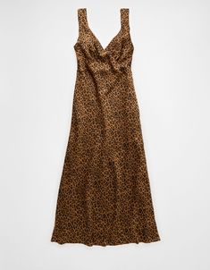 AE Leopard Midi Slip Dress Elegant Silk Leopard Print Dresses, Elegant Summer Dresses With Tiger Print, Chic Tiger Print Dress For Night Out, Elegant Leopard Print Maxi Dress For Date Night, Chic Tiger Print Party Dress, Chic Party Dress With Tiger Print, Leopard Print V-neck Evening Dress, Chic Tiger Print Dress For Date Night, White Jeans Men