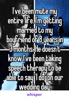 the text reads, i've been minute my entire life i'm getting married to