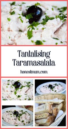 the cover of tantalising tarammasala, with pictures of different foods