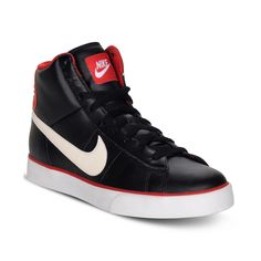 Black Nike High Tops, High Top Nike Shoes, Converse Suede, Nike Sweet, Nike Shoes High Tops, Top Shoes For Men, Black High Top Sneakers, Sneaker Nike, Designer Store