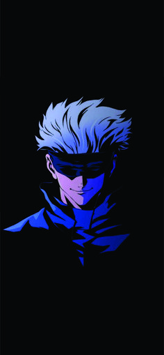 a man with blue hair and sunglasses on his face in the dark, looking at something