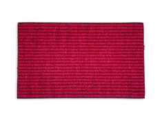 a red rug on a white background