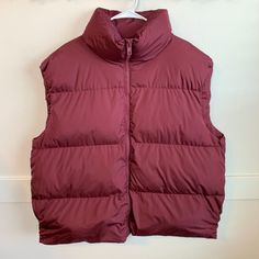 Nwot Asos Collusion Burgundy Red Puffer Vest Great Condition Measurements Width: 27.5" Length (Shoulder To Bottom): 28" Red Puffer Vest, Mens Measurements, Red Puffer, Puffer Vest, Street Style Outfit, Burgundy Red, Vest Jacket, Mens Jackets, Puffer