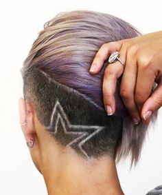 There's an undercut revival happening, and you'll be surprised to see just how pretty the style can be Hairline Tattoo, Hair Tattoo Designs, Scalp Tattoo, Tattoo Hair, Undercut Hairstyles Women, Undercut Designs, Scalp Micropigmentation