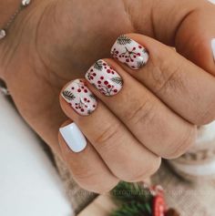 Summer Nails Coffin, Nail Art Noel, Summer Nails 2023, Christmas Gel Nails, Nails 2023, Xmas Nails, Nails Coffin, Funky Nails, Floral Nails