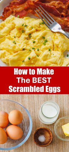 Learn how to cook perfect scrambled eggs that are soft, fluffy, and satisfying. This 5-minute method is simple but golden and makes the absolute best scrambled eggs. Scrumbles Egg, Scrumbelled Egg, Scrambled Egg Skillet Recipes, Best Scrambled Eggs Recipe, Scrambled Egg Recipes Healthy, Breakfast Rotation, The Best Scrambled Eggs