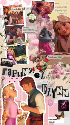 the collage has pictures of people and flowers on it, including an image of rappi