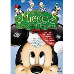 mickey mouse's twice christmas dvd with the cover art for disney's mickey mouse movie