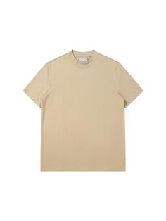 This is a comfortable and refined top by SOLEW that is made out of high quality and sturdy material. With distinctive mood of the design and comfortable wear, you can style it for your daily outfit.- Relaxed loose silhouette- Light cotton fabric for spring and summer- Minimal and clean mood Beige Relaxed Fit Plain T-shirt, Spring Oversized Beige T-shirt, Khaki Relaxed Fit Basic Tops, Beige Plain T-shirt With Relaxed Fit, Beige Relaxed Fit Plain Top, Chic Beige Crew Neck T-shirt, Chic Cotton Crew Neck Shirt, Beige Short Sleeve Plain Tops, Cream T-shirt For Everyday Spring Wear