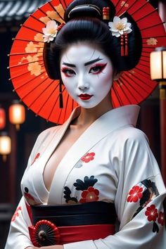 a geisha woman dressed in traditional japanese clothing