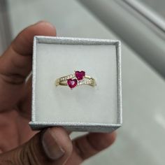 10kt Real Gold Heart Ring For Women Size 8.5 Weight 2.45gm Stones Are Cubic Zirconia Please Check The Picture Carefully To Understand The Size Of The Ring 100% Authentic Gold Not A Gold Plated Or Not A Gold Filled Never Change Color Or Never Fade Never Tarnish Comes In A Gift Box Authentic Gold, Gold Heart Ring, Never Fade, Never Change, Gold Heart, Ring For Women, Heart Of Gold, Womens Jewelry Rings, Real Gold