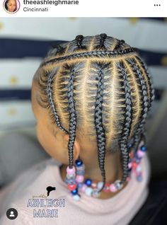 Toddler Braided Hairstyles Black Baby Girls, Toddler Braids African American, Kids Hairstyles Black, Easy Kids Hairstyles, Braided Hairstyles Black, Natural Braid Styles, Girls Braided Hairstyles Kids